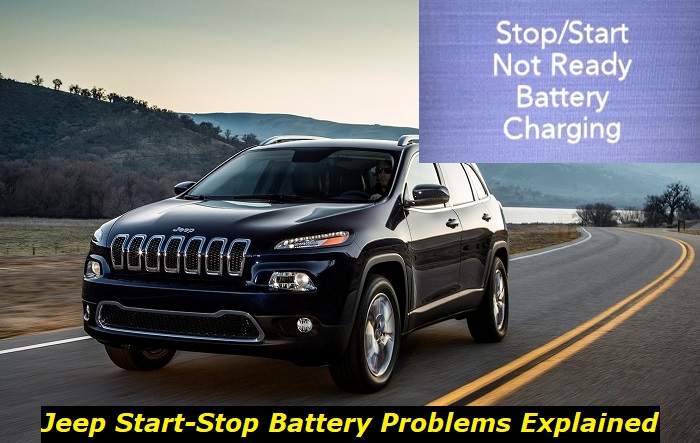 jeep start stop battery symptoms'